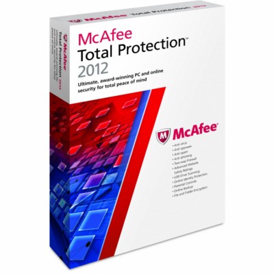 McAfee Total Protection 2012 (Full Version) + License for 3 PC's