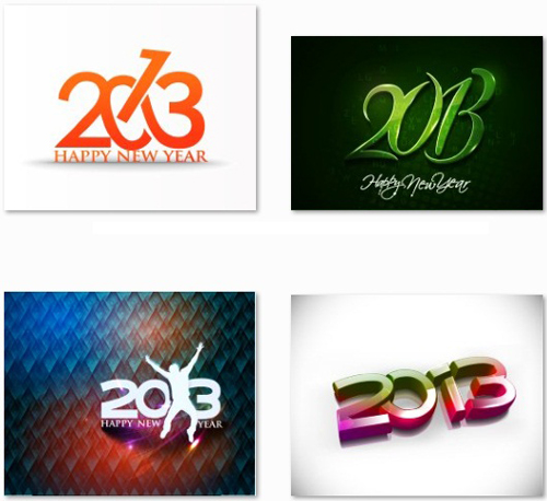 2013 New Year Vector
