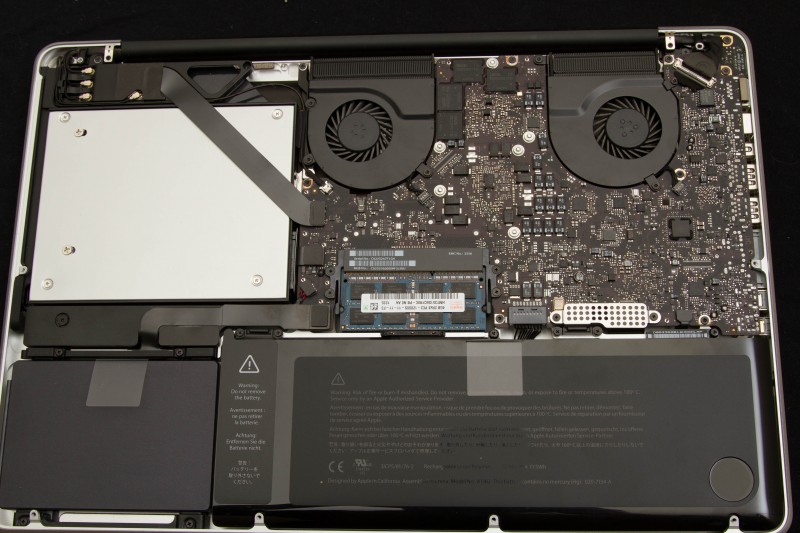 Установка дополнительного жесткого диска в MacBook MD104LL 2012