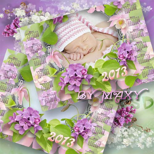 Настенный календарь 2013 - Среди цветов