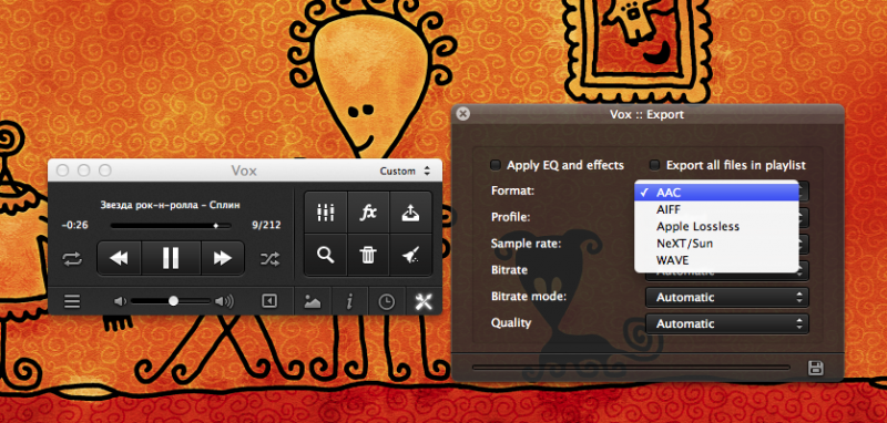 Vox - достойная альтернатива AIMP или Foobar2000 для Mac OS