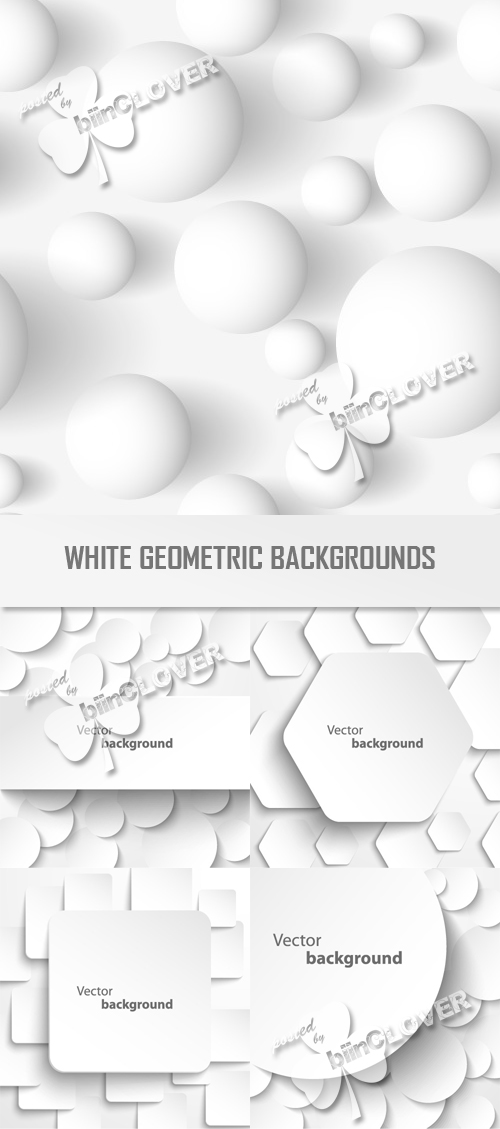 White geometric backgrounds 0347