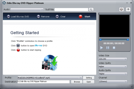 Odin Blu-ray DVD Ripper Platinum 8.7.7