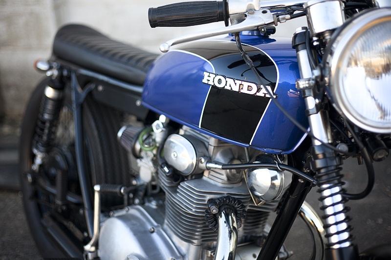 Honda CB350 Blue - кастом Майка Храника