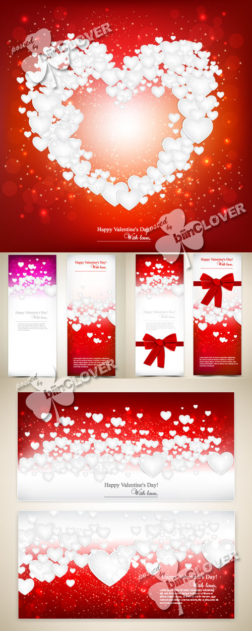 Valentine's day cards and banners 0353