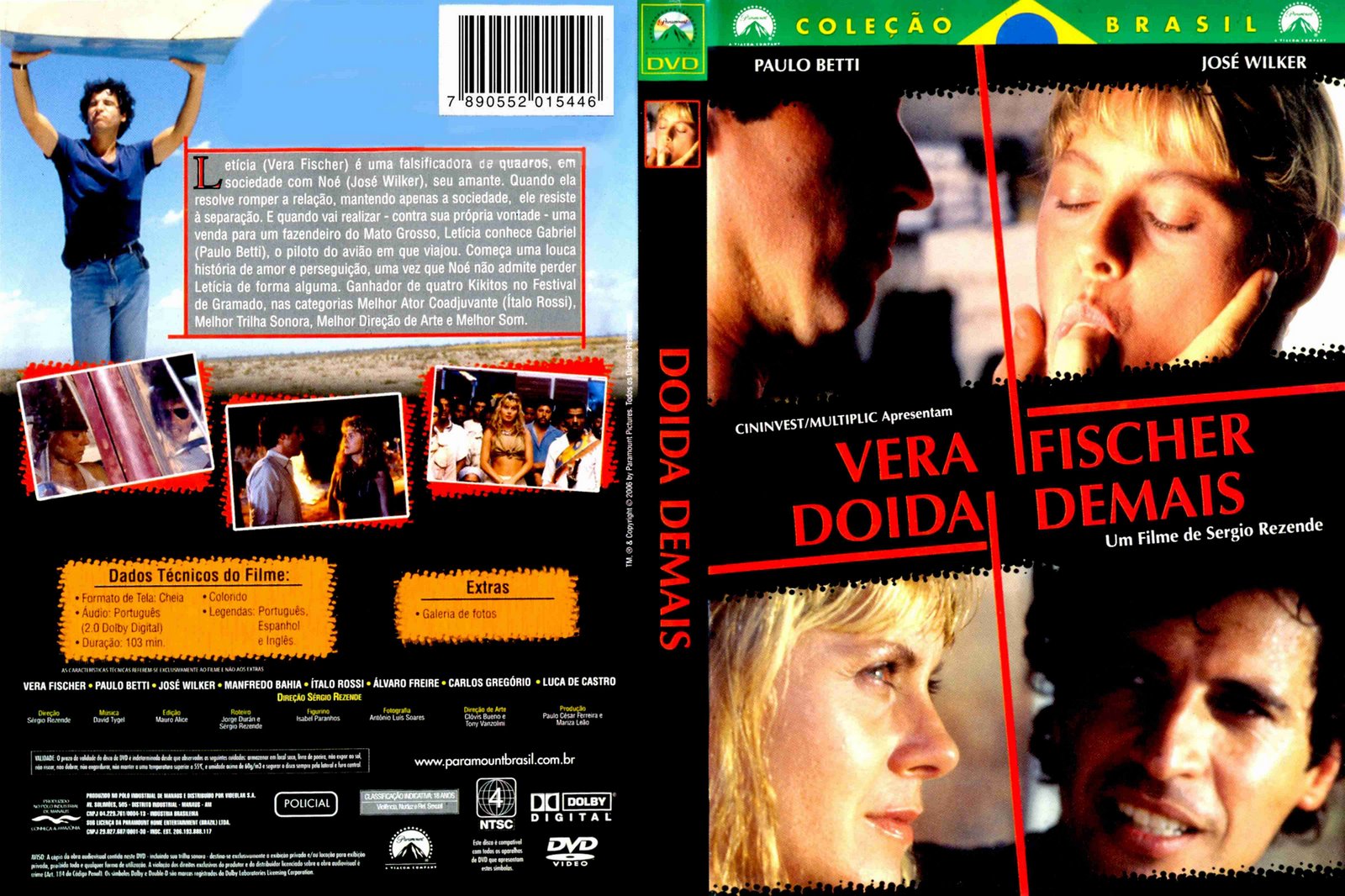 DOIDA DEMAIS /   (Sergio Rezende, Cininvest, Embrafilme, Morena Films) [1989 ., ALL SEX, EROTIC TRILLER, DVDRip]