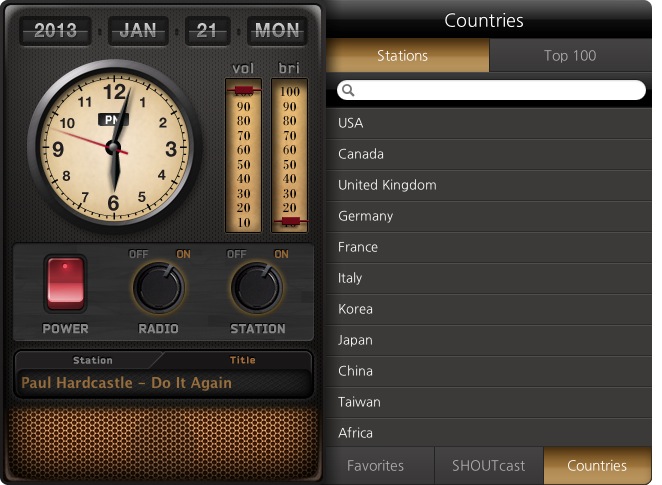 Radio Clock - 50000 радиостанций со всего мира в вашем Mac