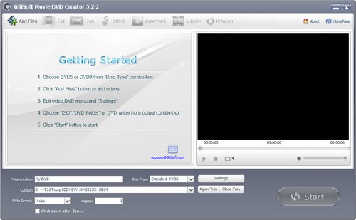 Download GiliSoft Movie DVD Creator 5.2.2 full version pc software free download