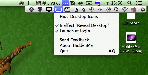 HiddenMe - скрываем файлы на рабочем столе
