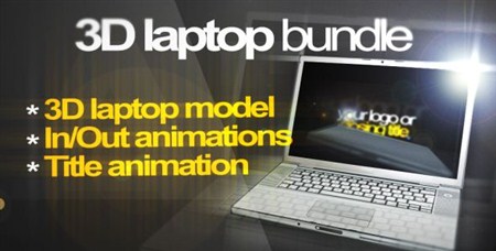 Adobe after effects 3D Laptop animation bundle