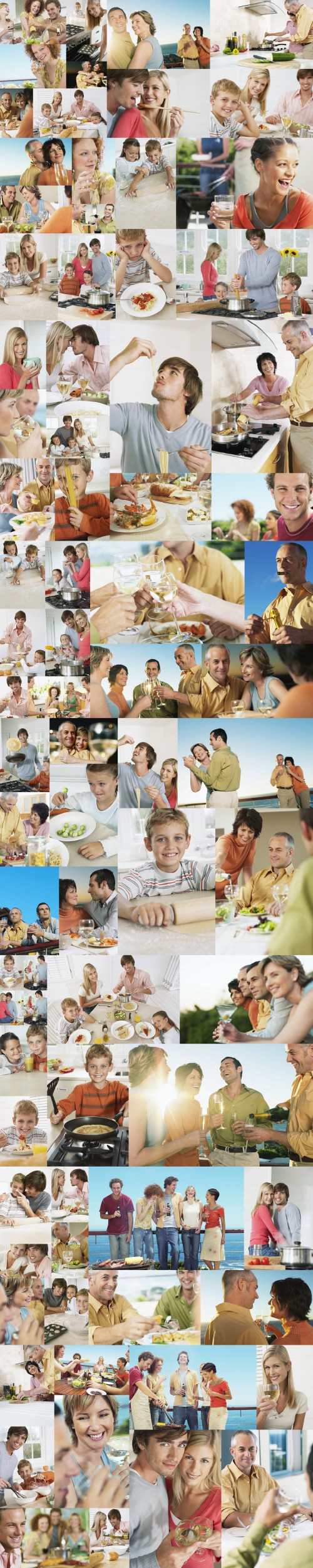 Stock Photos - Eating Together