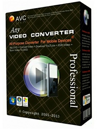 Any Video Converter Professional 3.5.9 Portable by SamDel (2013/RNG/RUS)