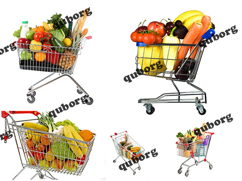 Stock Photos - Shopping Cart Groceries
