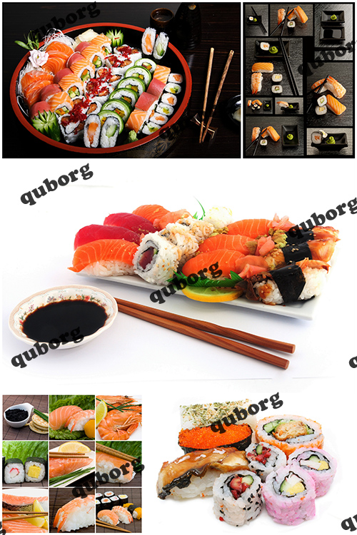 Stock Photos - A Set of Variety Sushi