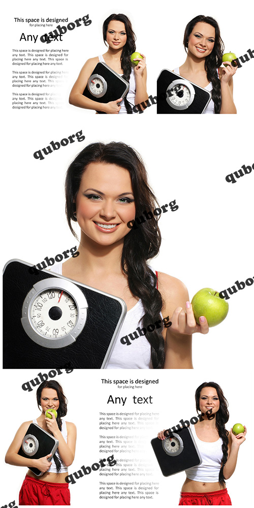 Stock Photos - Young Woman as Dieting Concept