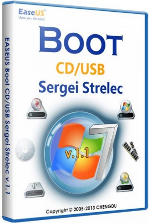 EASEUS Boot CD/USB Sergei Strelec v.1.1 (2013/RUS/ENG)
