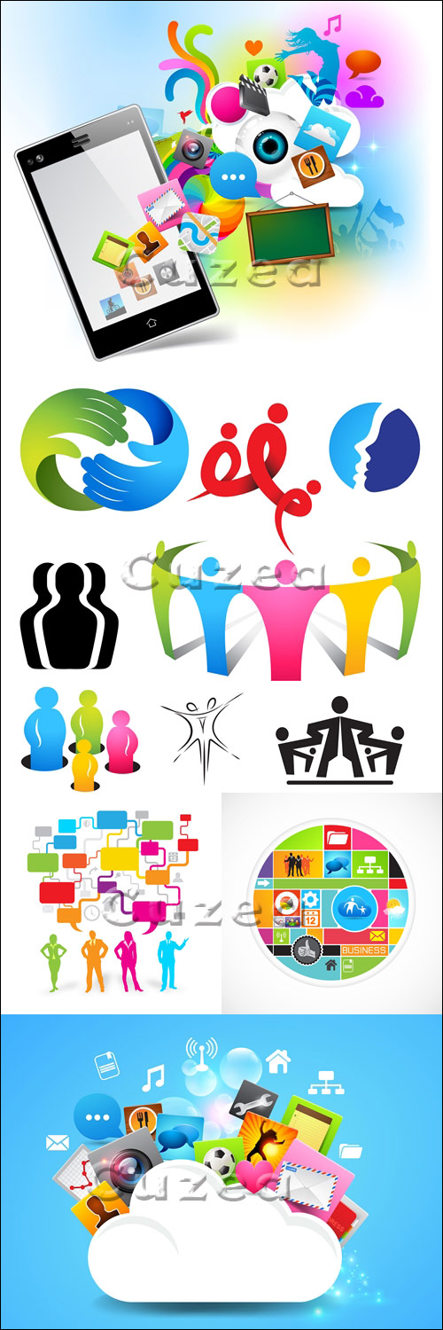     | Business Team Solutions in vector