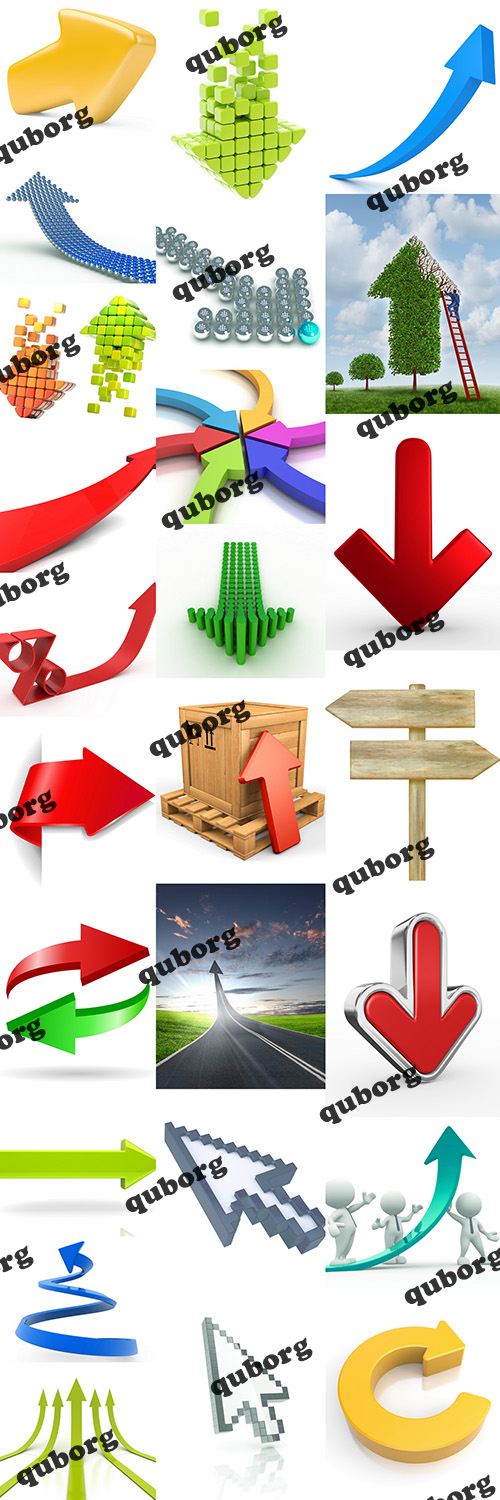 Stock Photos - 3D Arrows & Pointers