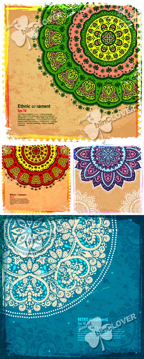 Ethnic floral ornaments 0404